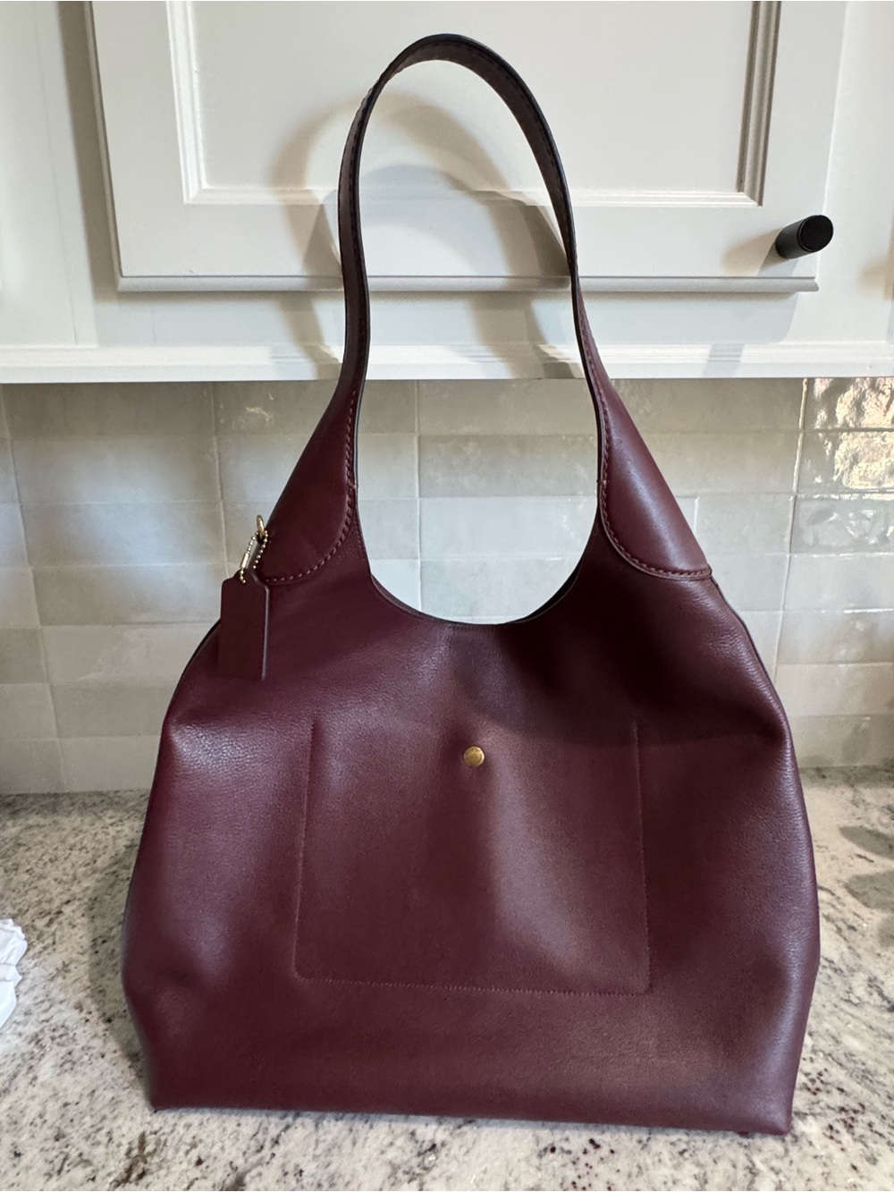 Coach Brooklyn 39 Bag in Merlot - Picture 2 of 8